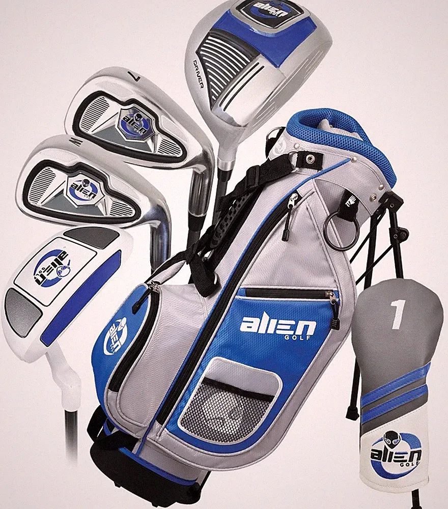 New Alien Golf Junior 6 Piece Set (Ages 6-8) Blue/Gray