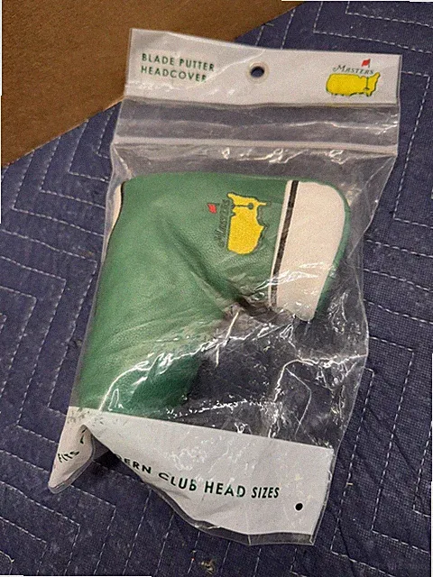 NEW: Authentic 2024 Masters Blade Putter Cover Augusta National Golf Club NIB