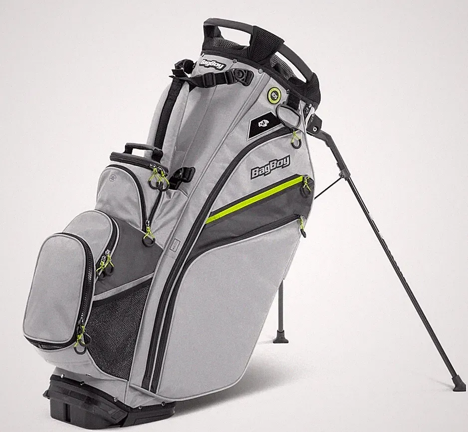 New Bag Boy Chiller Pro Hybrid Stand Bag Silver/Charcoal/Citrus