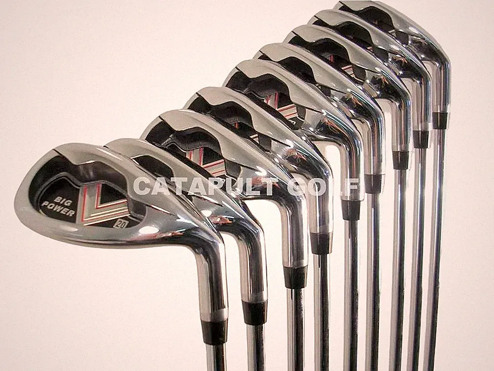 NEW BIG POWER MENS IRON STEEL SET GOLF CLUBS STIFF 667