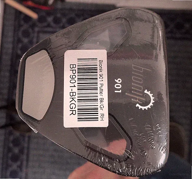 NEW BIONIK 901 MALLET PUTTER, RIGHTHAND, BLACK/GRAY, 34 INCHES, WITH HEADCOVER