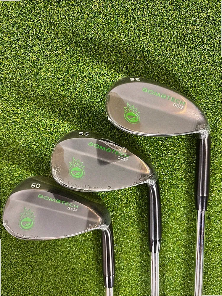 NEW BombTech Golf Wedge Set 52° 56° 60° Black Steel RH Gap Sand Lob Wedges