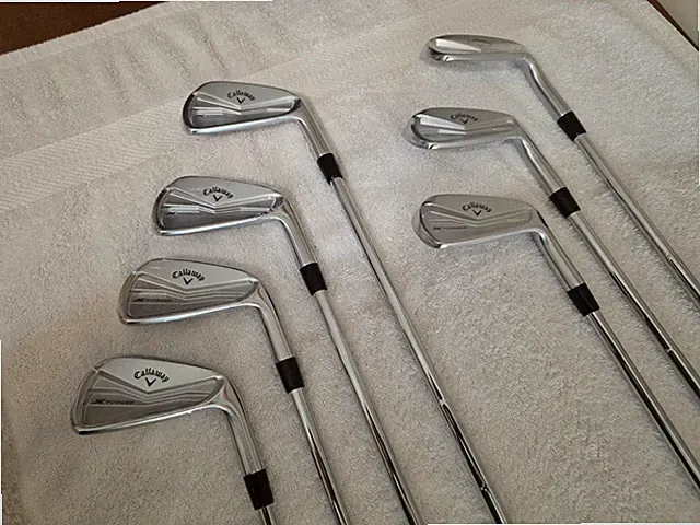 New Callaway 2024 X Forged 4-PW Irons- TT Dynamic Gold Mid 115 S300 Stiff Shafts