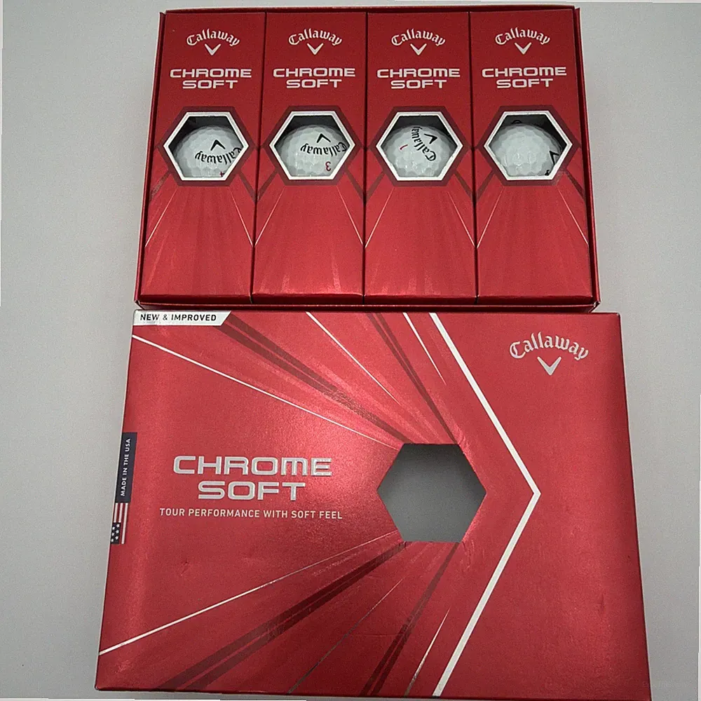 NEW Callaway Chrome Soft Golf Balls 1 Dozen White Tour Performance w/ Soft Feel