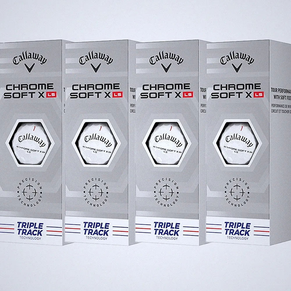 NEW Callaway Chrome Soft X LS Triple Track Sleeved Golf Balls - Pick Quantity!