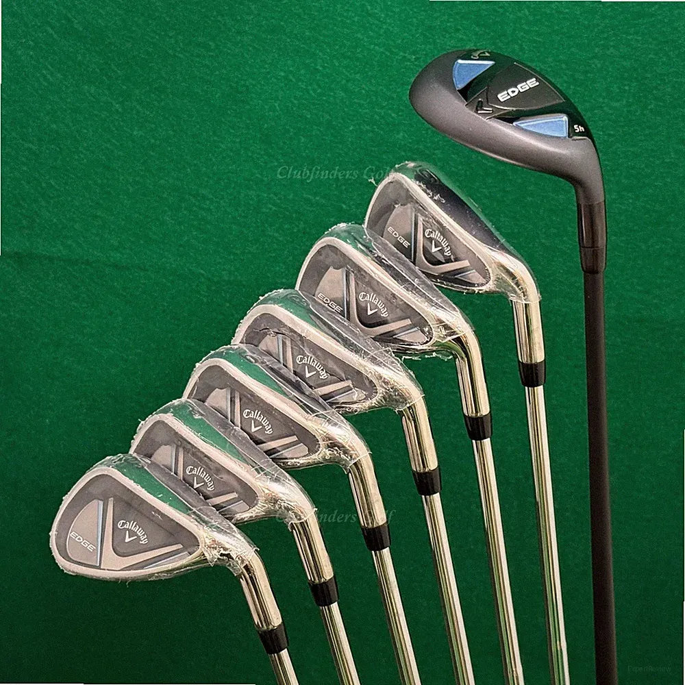 NEW Callaway Edge 5H, 6-PW, SW Iron Set Factory/ Cypher Sixty 6.0 Stiff w/HC