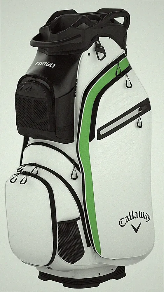 New Callaway Golf Cargo Limited Edition Elyte Cart Bag White/Green