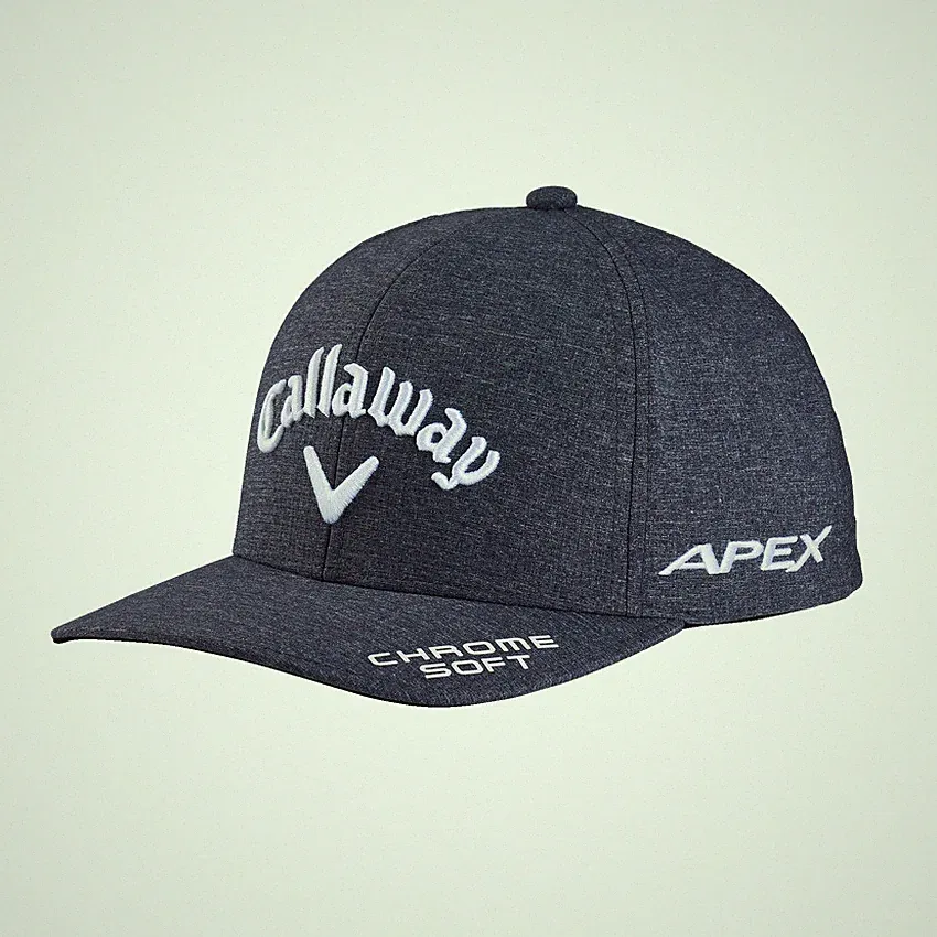 New! Callaway Mens Tour Authentic Performance Pro Hat Golf Black Heather