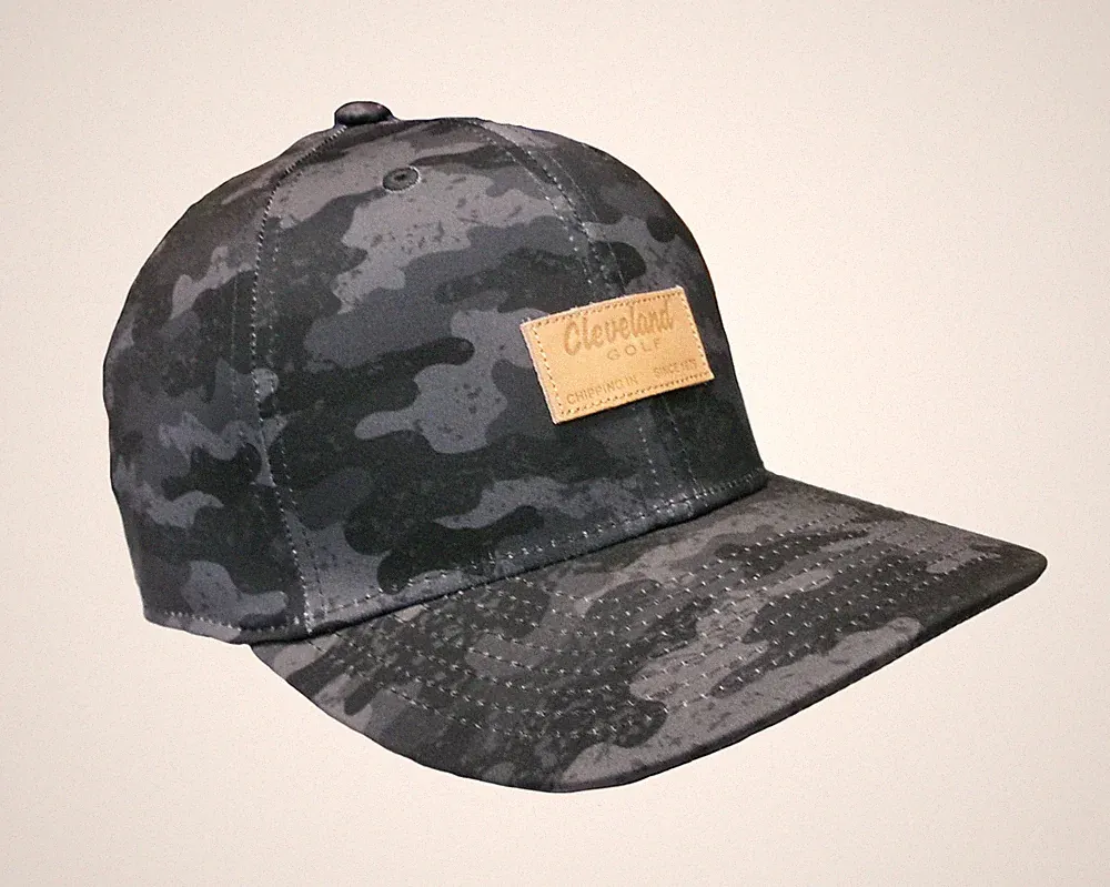 NEW Cleveland Golf Camo Patch Gray/Black Adjustable Snapback Golf /Hat/Cap