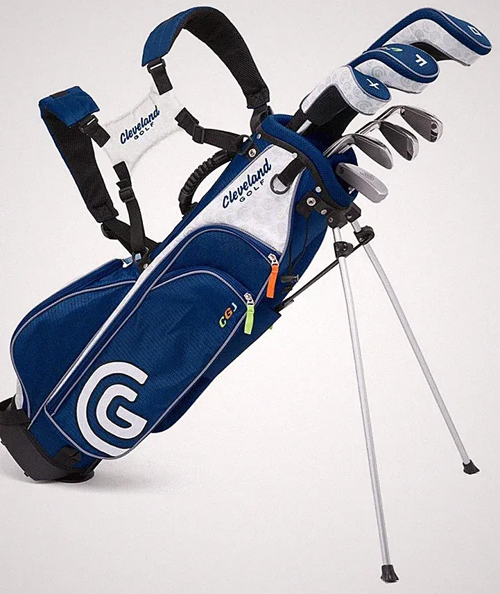 New Cleveland Golf- CGJ Junior 8 Piece Set With Bag Large Ages 10-12 [54"-63"]