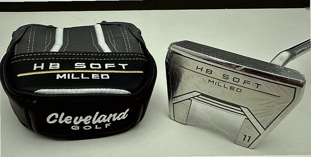 New Cleveland Golf HB Soft Milled #11 Slant 35" w/Cover RH Slight Arc Putter UST