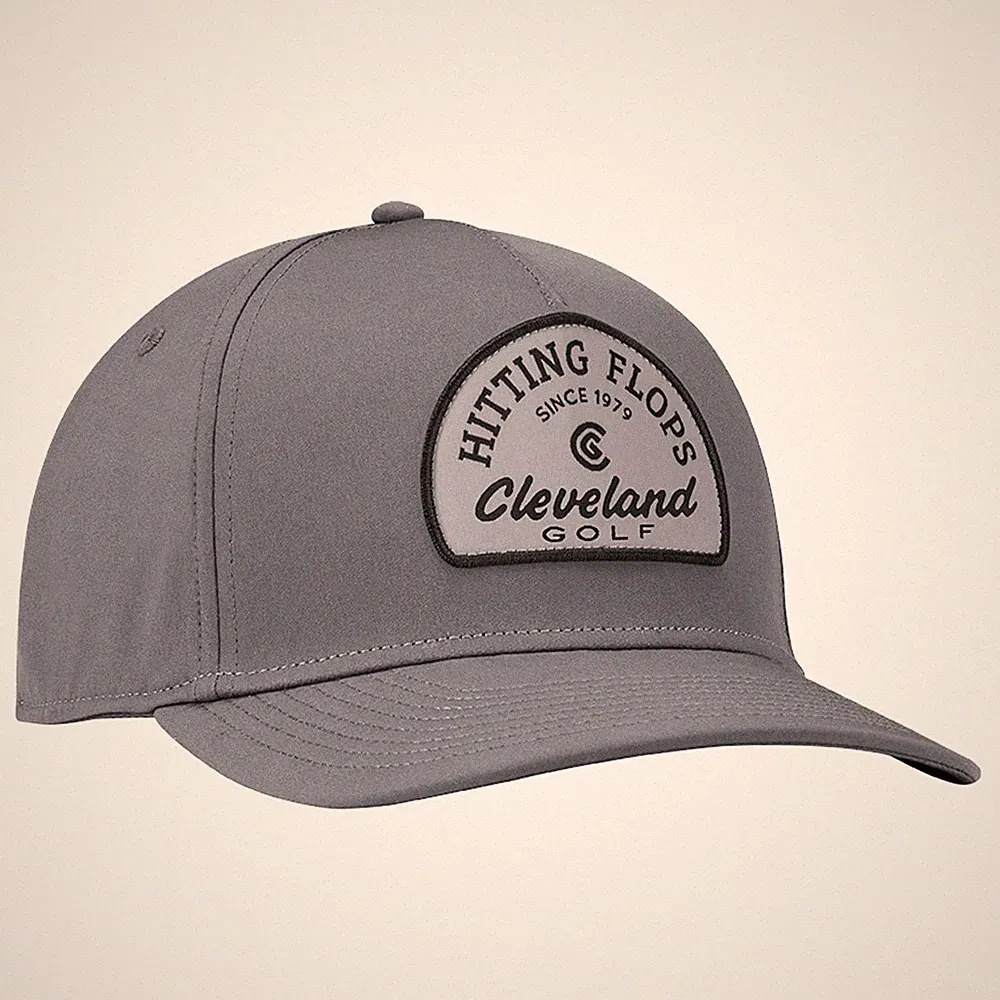NEW Cleveland Golf Hitting Flops Gray Adjustable Snapback Golf Hat/Cap