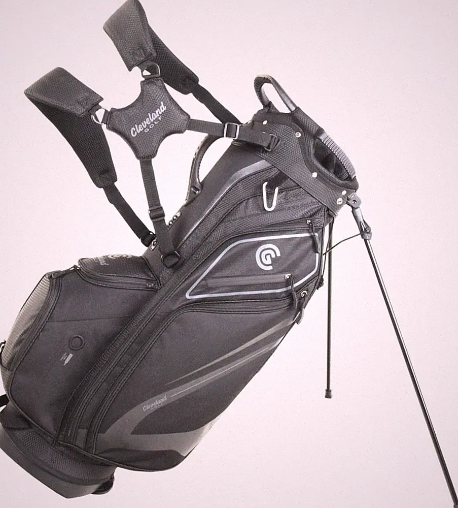 New Cleveland Golf Lightweight Stand Bag Black/Black