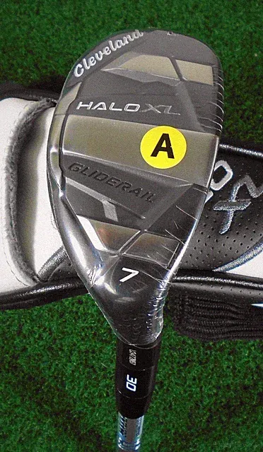 New Cleveland Halo XL 30* 7 Hybrid, Aldila Ascent 50 A (Senior) Flex, w/Cover