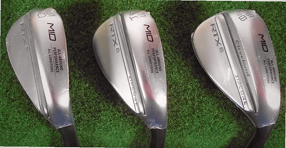 New Cleveland RTX 6 50/10, 54/10, 58/10 Wedge Set, DG Spinner Tour Issue, Std.