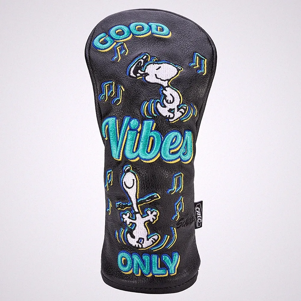 New!! CMC Design's Peanuts Snoopy "Good Vibes Only" Driver Head Cover
