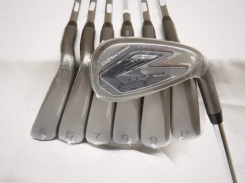 New Cobra Dark Speed Iron Set 5-PW,GW KBS Tour Lite Regular Flex Steel Shafts