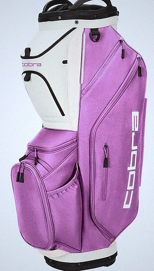 New Cobra Golf Ladies Ultralight Pro Cart Bag Mauve Pop/Sugared Almond