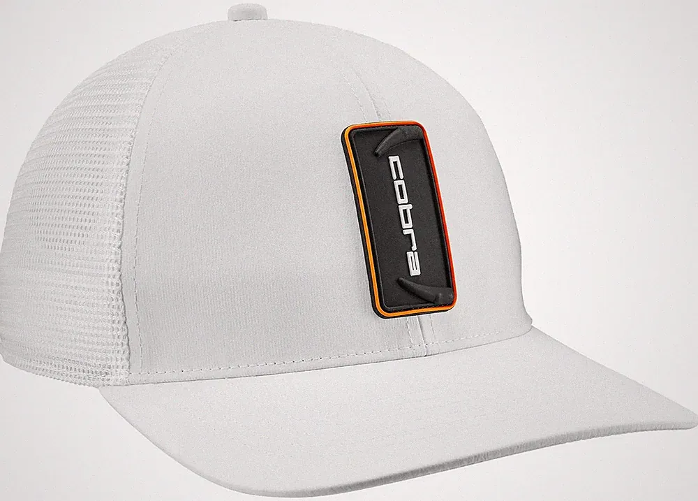 NEW Cobra Strike Trucker White/Black Adjustable Snapback Golf Hat/Cap