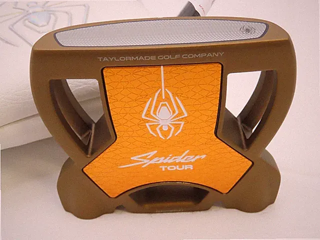 New Custom TaylorMade My Spider Tour Center Shafted 34" Putter Brown/Orange +HC