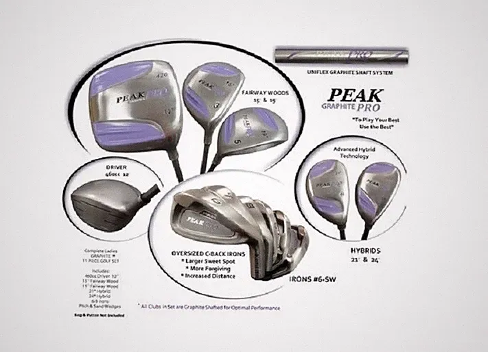 NEW DISPLAY LADIES AGX PEAK RIGHT HAND SINGLE GOLF CLUBS; PICK YOUR'S; US BUILT