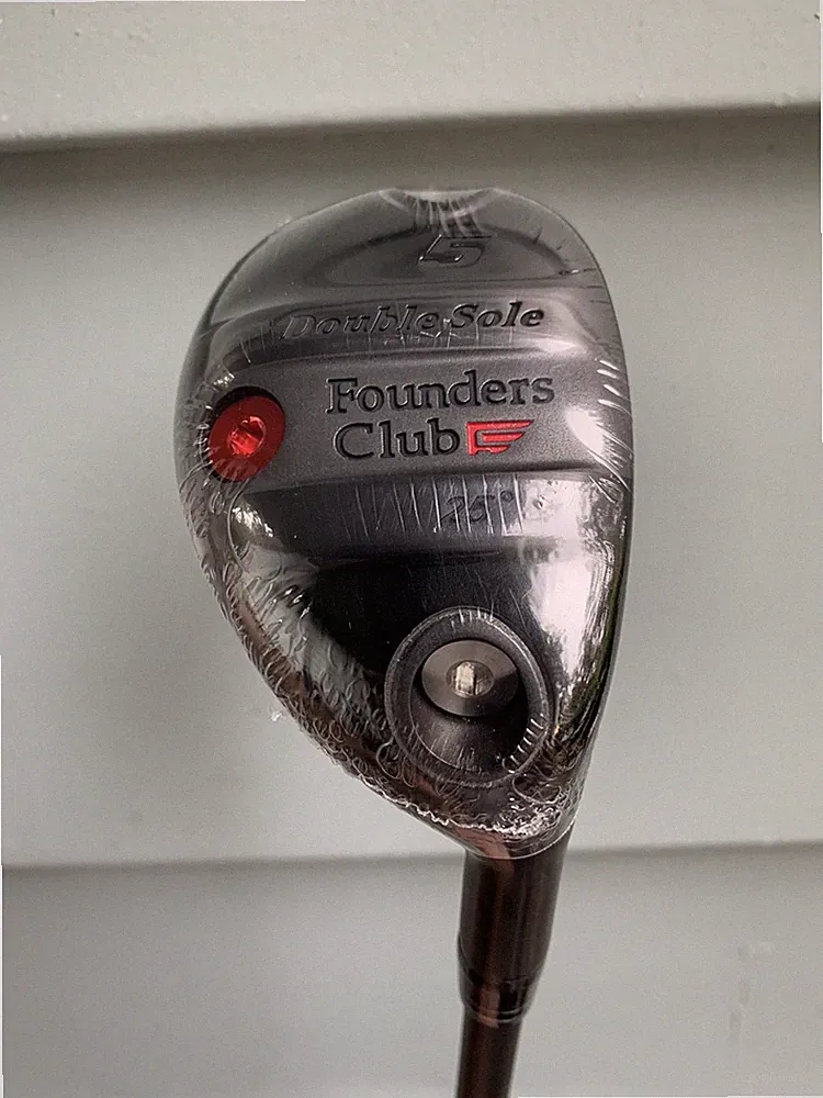 New! Founders Club Double Sole 5 Hybrid Golf Club 25 Degree R Flex W/cover RH