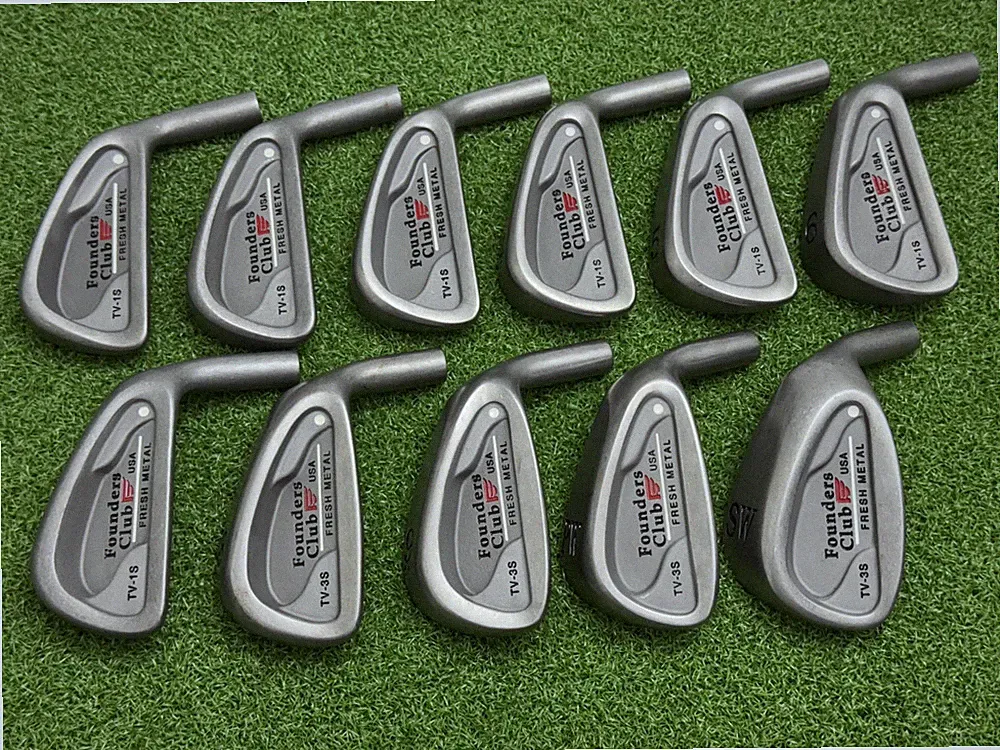 NEW Founders Club Golf Fresh Metal Iron Set 1-PW SW (Heads Only) Right Handed