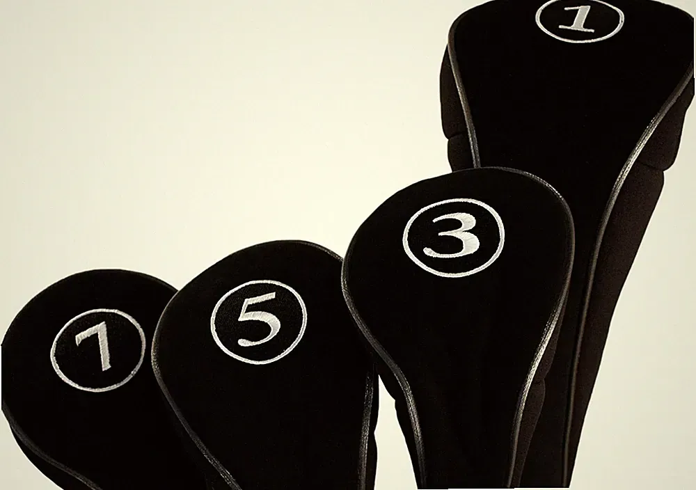 New Golf Clubs Covers Black Driver #1 3 5 7 Woods Headcover Set Safe Head Cover