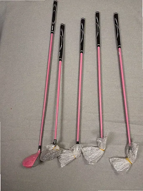 New Golf Girl Pink kids junior's golf clubs Driver, #5,6,7 irons, Putter RH