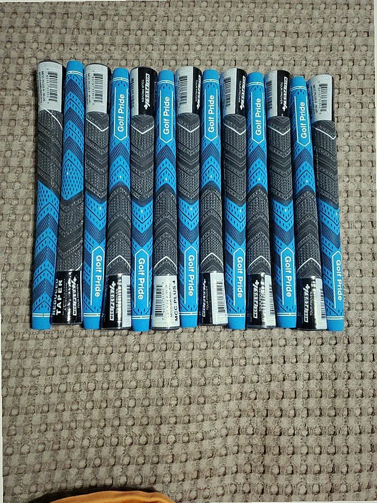 New Golf Pride MCC Plus 4 Blue Standard Golf Grips Set of 13 Genuine Authentic