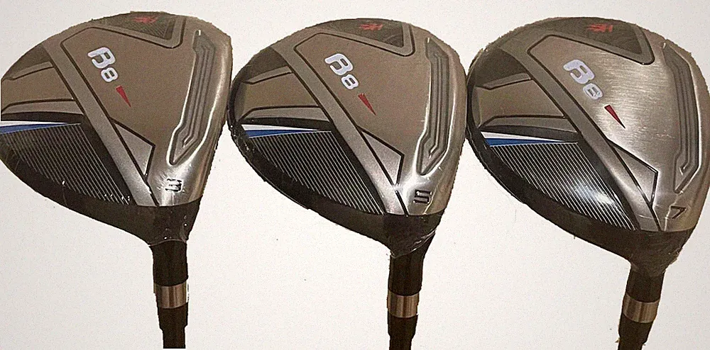 NEW Heater B8 TaylorFit #3,5, 7 Fairway Woods Graphite Regular Standard Mens