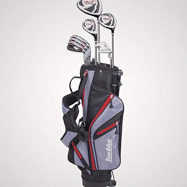NEW JUNIOR Tour Edge Hot Launch HL-J Red 7-Piece Golf Club Set w/ Stand Bag