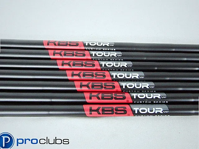 NEW KBS TOUR CUSTOM "BLACK PEARL" 120 STIFF FLEX STEEL IRON SHAFTS 4-PW #510772
