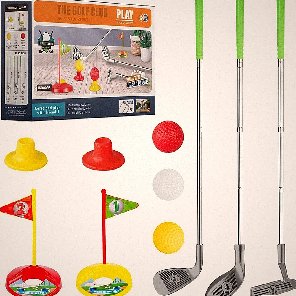 New Kids Golf Club Set Children Golf Club Kits for Garden Indoor Ball Toys