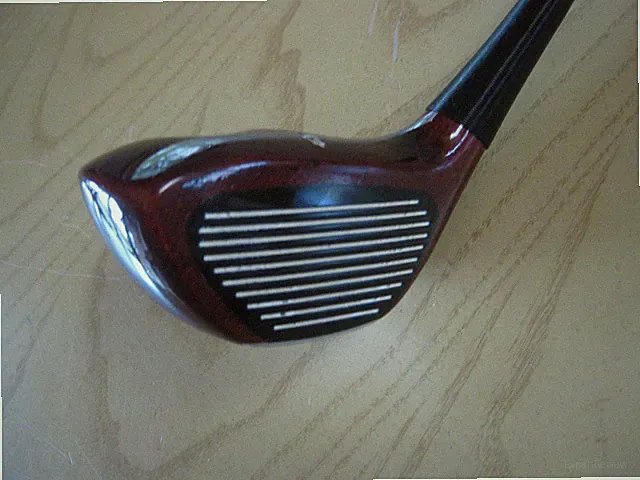 NEW KOOL CAT WOOD BROS. PERSIMMON GRAPHITE SHAFT REG FLEX F-1 DRIVER BURGUNDY
