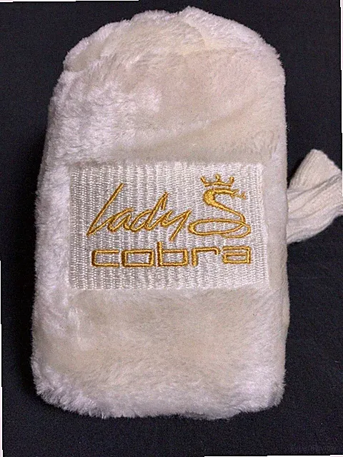NEW Ladies "Lady S Cobra" Wood Generic White Plush Slip on Golf Club Headcover
