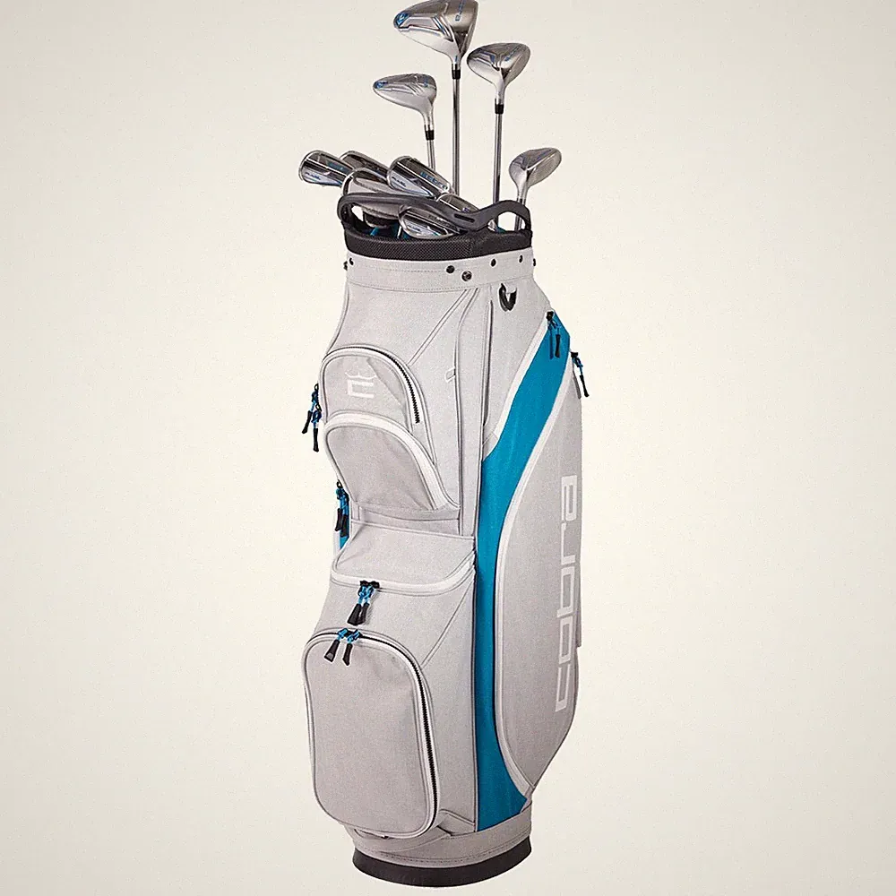 NEW Lady Cobra Golf Fly-XL 2 Complete Set Silver/Blue Lady