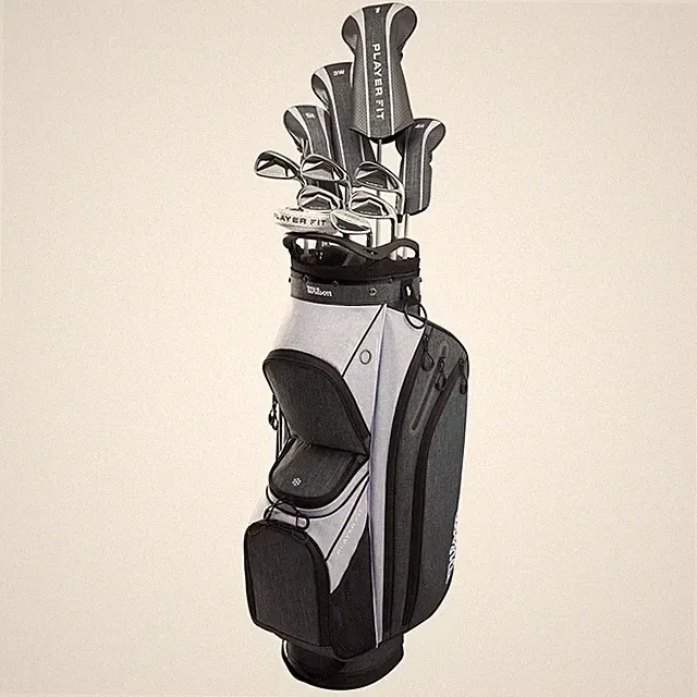 NEW Lady Wilson PlayerFit Complete Set w/ Cart Bag Driver Graphite Irons Putter