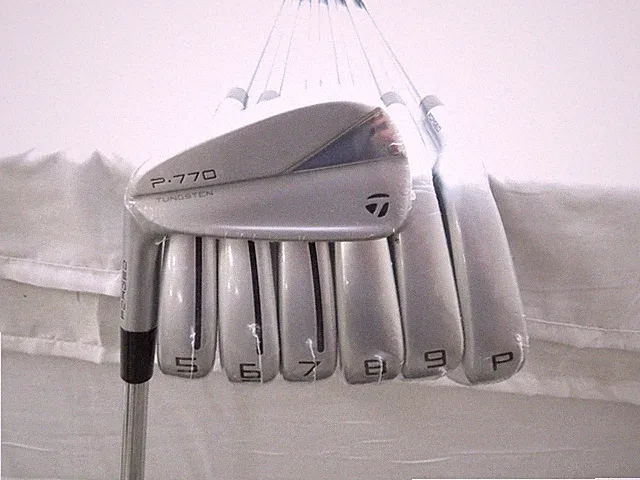 New LH 2023 TaylorMade P-770 Iron Set 4-PW KBS Tour Stiff Flex Steel Shafts