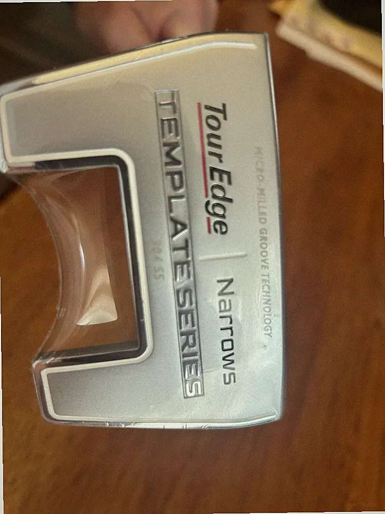NEW LH Tour Edge Template Series Narrows Slant Neck Silver 35" Putter
