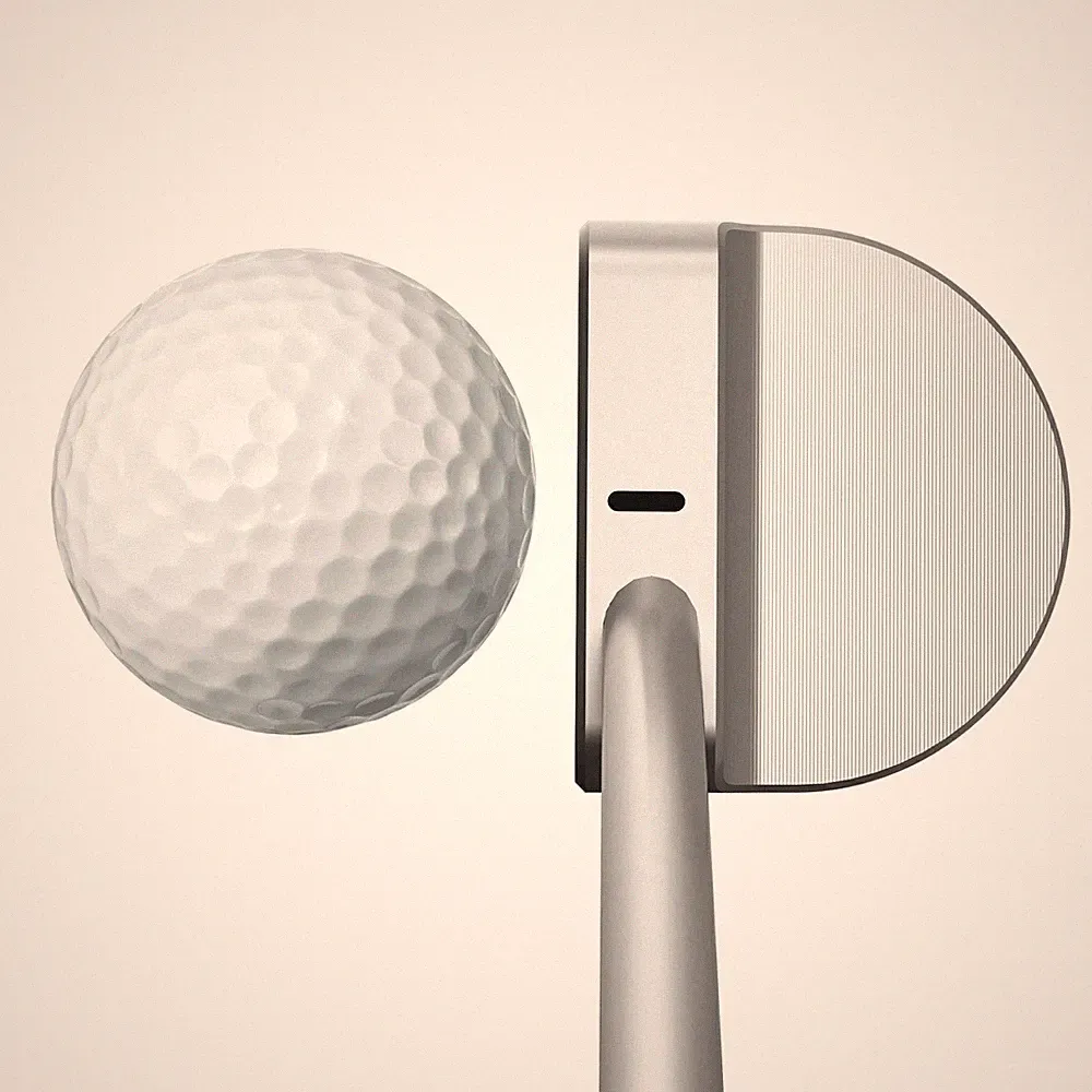 NEW MAZEL MINI M01 Silver Putter 34 in Graphite with Head Cover Right Handed