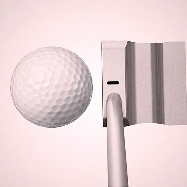 NEW MAZEL MINI M03 Silver Putter 34 in Graphite with Head Cover Right Handed