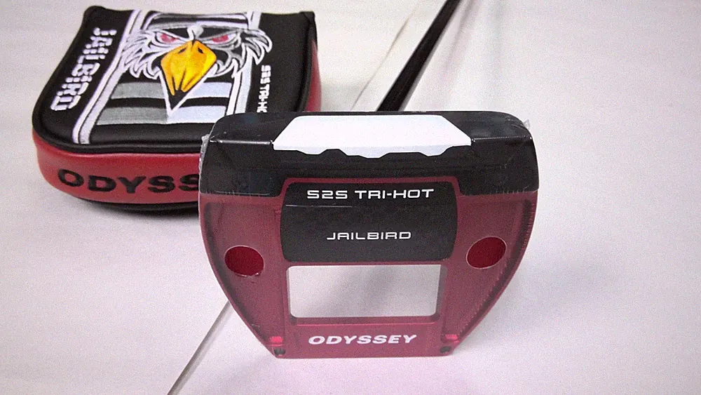 NEW ODYSSEY SQUARE 2 SQUARE TRI-HOT JAILBIRD PUTTER / 35"