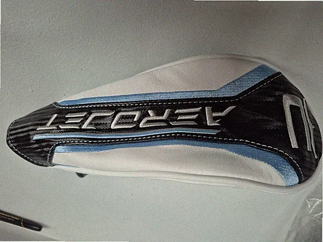 NEW OLD STOCK 2023 COBRA AEROJET FW #5 HEAD COVER-BLACK/WHITE/BLUE (GC15)