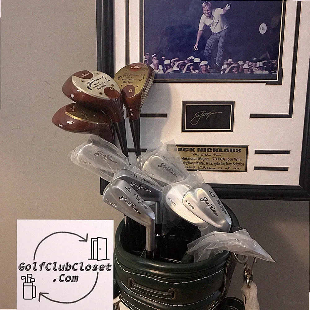 New Old Stock MacGregor Jack Nicklaus Complete 13 Club Golf Set With Bag
