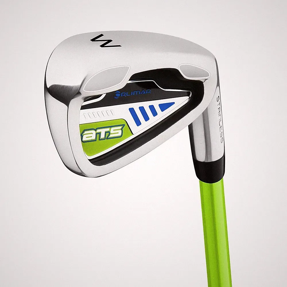 New! Orlimar ATS Junior Boys Wedge RH/LH Ages 3-5 Lime/Blue 45.5° Golf Club