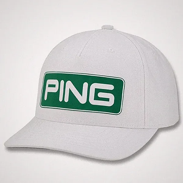 New Ping Limited Edition Looper White/Green Adjustable Tour Snapback Hat/Cap