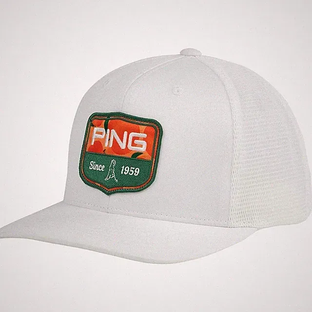 New Ping Limited Masters Heritage White Adjustable Snapback Hat/Cap