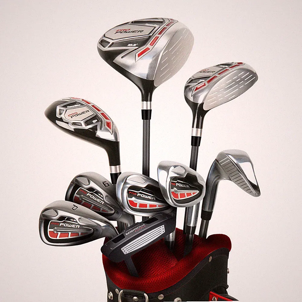 NEW PowerBilt Pro Power Complete Golf Set with Driver, Irons, Putter, Bag