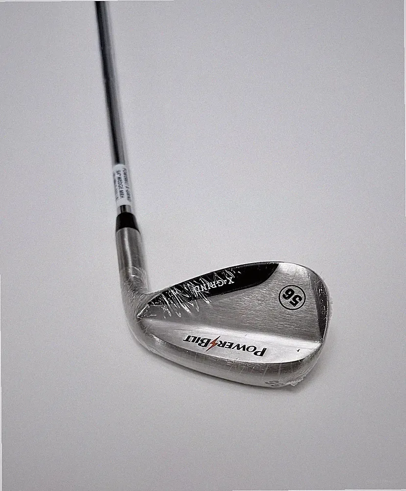 NEW PowerBilt X-Grind 56° Sand Wedge Right Hand Steel Shaft In Factory Plastic
